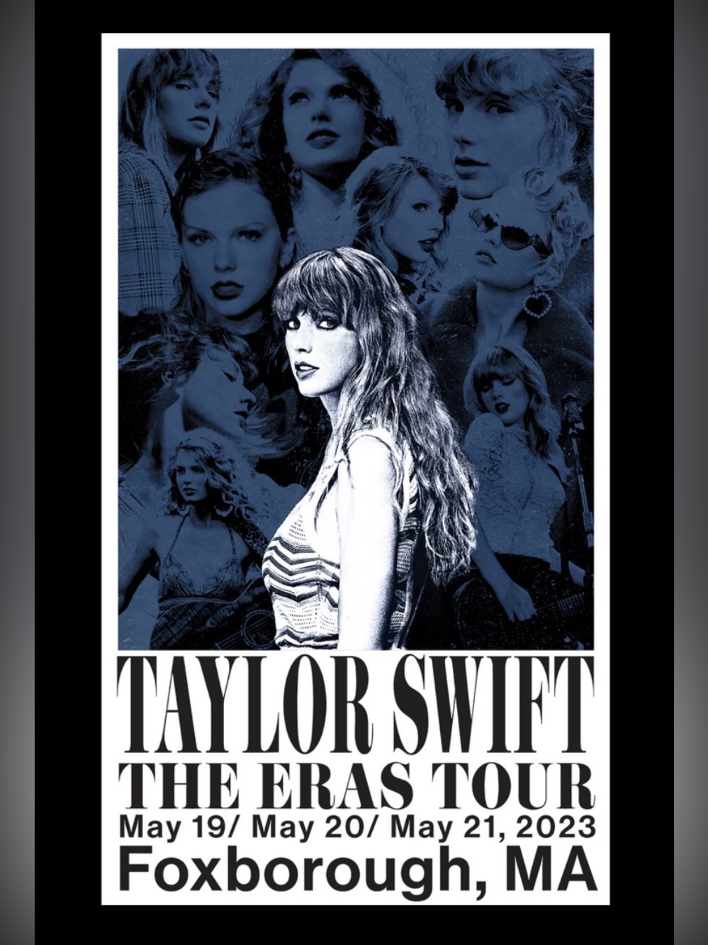 Taylor Swift The Eras Tour May 2023 Foxborough, MA Concert Poster. BRAND NEW.